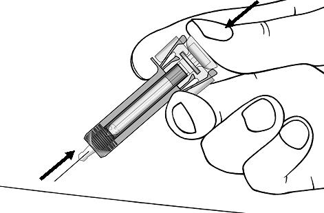 Keep the plunger fully depressed while you carefully pull the needle straight out from the injection site.