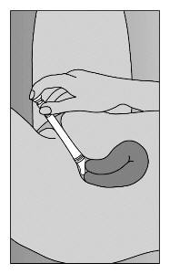  Lie on back with knees drawn up. To deliver Premarin Vaginal Cream, gently insert applicator deeply into vagina and press plunger downward to its original position.