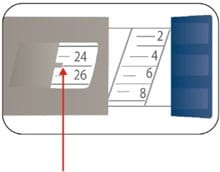 Example 25 units shown in dose window.image