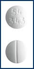 Pill Finder: 54 343 White Round - Medicine.com