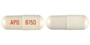 Image 1 - Imprint APO B750 - balsalazide 750 mg