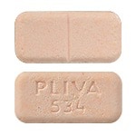 Image 1 - Imprint PLIVA 534 - hydrochlorothiazide/triamterene 25 mg / 37.5 mg