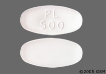 Image 1 - Imprint PL 500 - amoxicillin/clavulanate 500 mg / 125 mg