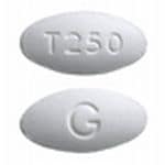 Imprint G T250 - ticlopidine 250 mg