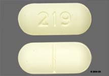 Imprint 219 - Choline Magnesium Trisalicylate 500 mg