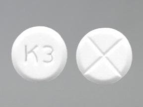 Pill Finder: K 3 White Round - Medicine.com