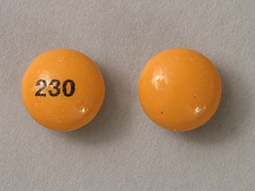 Imprint 230 - bisacodyl 5 mg