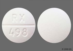 Image 1 - Imprint RX 498 - acetaminophen/hydrocodone 500 mg / 10 mg