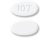 Image 1 - Imprint 107 - acetaminophen/oxycodone 500 mg / 7.5 mg