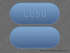 Image 1 - Imprint L050 - diphenhydramine/ibuprofen 38 mg / 200 mg