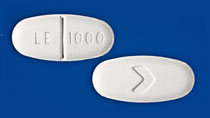Image 1 - Imprint LE 1000 > - levetiracetam 1000 mg