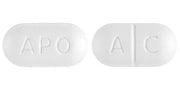 Image 1 - Imprint APO A C - amoxicillin/clavulanate 875 mg / 125 mg