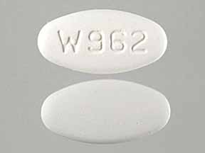 Image 1 - Imprint W 962 - azithromycin 600 mg