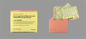 Image 1 - Imprint WATSON 966 - Quasense ethinyl estradiol 0.03 mg / levonorgestrel 0.15 mg