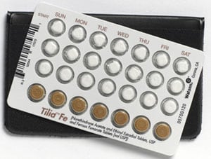 Image 1 - Imprint PD 555 - Tilia Fe ethinyl estradiol 0.035 mg / norethindrone acetate 1 mg