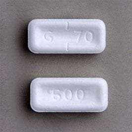 white rectangle pill m 57 71