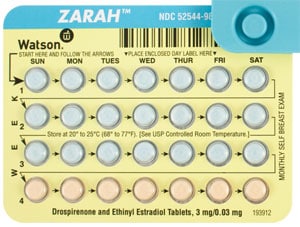 Image 1 - Imprint WATSON 981 - Zarah drospirenone 3 mg / ethinyl estradiol 0.03 mg