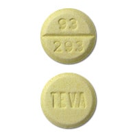 Pill Finder: TEVA 93 293 Yellow Round - Medicine.com