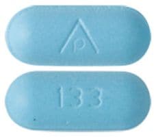 Image 1 - Imprint AP 133 - acetaminophen/diphenhydramine 500 mg / 25 mg