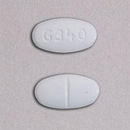 Pill Finder: G340 White Elliptical / Oval - Medicine.com