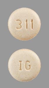 Image 1 - Imprint IG 311 - hydralazine 50 mg