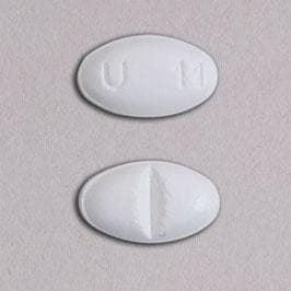 Pill Finder: U 11 White Elliptical / Oval - Medicine.com