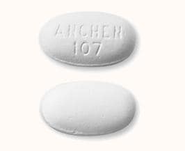 Image 1 - Imprint ANCHEN 107 - ciprofloxacin 500 mg