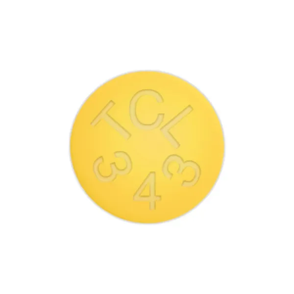 Imprint TCL 343 - caffeine 200 mg