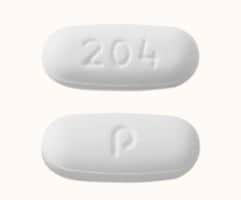 Image 1 - Imprint P 204 - levetiracetam 500 mg