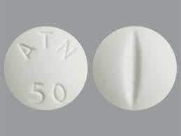 Image 1 - Imprint ATN 50 - atenolol 50 mg