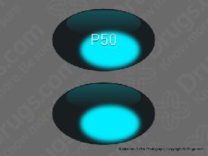 Image 1 - Imprint P50 - diphenhydramine 50 mg