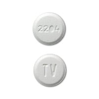 Pill Finder: TV 2204 White Round - Medicine.com