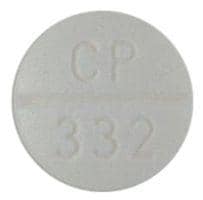 Pill Finder: CP 332 White Round - Medicine.com