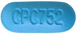 Image 1 - Imprint CPC752 - acetaminophen/diphenhydramine 500 mg / 25 mg