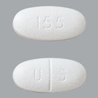 Pill Finder: U S 155 White Elliptical / Oval - Medicine.com