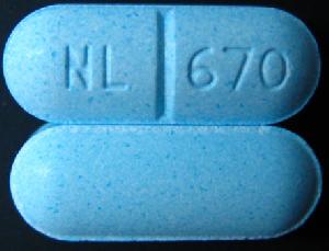 Image 1 - Imprint NL 670 - acetaminophen/pentazocine 650 mg / 25 mg