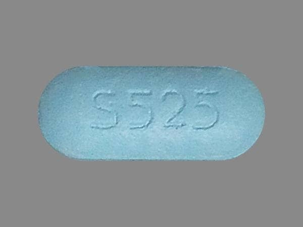 Image 1 - Imprint S525 - acetaminophen/diphenhydramine acetaminophen 500 mg / diphenhydramine hydrochloride 25 mg