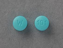 Image 1 - Imprint W 101 - bupropion 100 mg