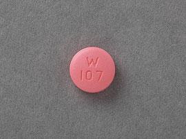 Image 1 - Imprint W 107 - bupropion 200 mg