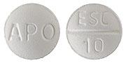 Image 1 - Imprint APO ESC 10 - escitalopram 10 mg (base)