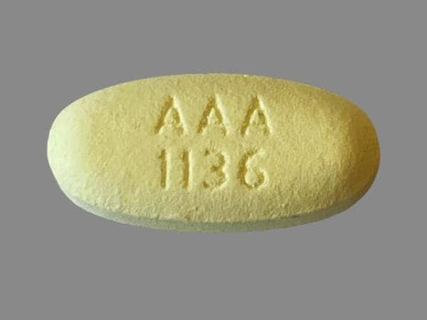 Image 1 - Imprint AAA 1136 - acetaminophen/dextromethorphan/guaifenesin/phenylephrine 325 mg / 10 mg / 200 mg / 5 mg