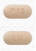 Image 1 - Imprint LU P13 - hydrochlorothiazide/valsartan 25 mg / 160 mg