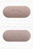 Image 1 - Imprint LU P14 - hydrochlorothiazide/valsartan 12.5 mg / 320 mg