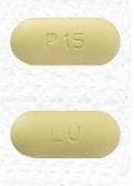 Image 1 - Imprint LU P15 - hydrochlorothiazide/valsartan 25 mg / 320 mg