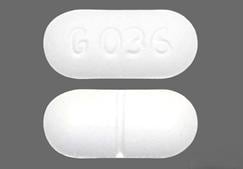 Image 1 - Imprint G 036 - acetaminophen/hydrocodone 325 mg / 7.5 mg