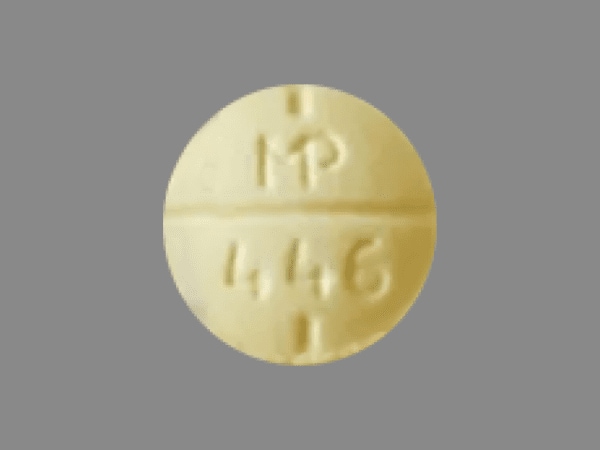 Image 1 - Imprint MP 446 - amphetamine/dextroamphetamine 20 mg