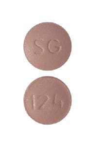 Image 1 - Imprint SG 124 - clopidogrel 75 mg (base)