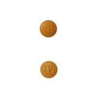 Pill Finder TV 7037 Yellow Round Medicine