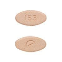 Pill Finder: Logo (Actavis) 153 Orange Elliptical / Oval - Medicine.com