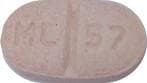 Image 1 - Imprint ML 57 - candesartan/hydrochlorothiazide 32 mg / 25 mg